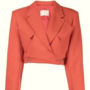 Dion Lee Crop Blazer (Red)